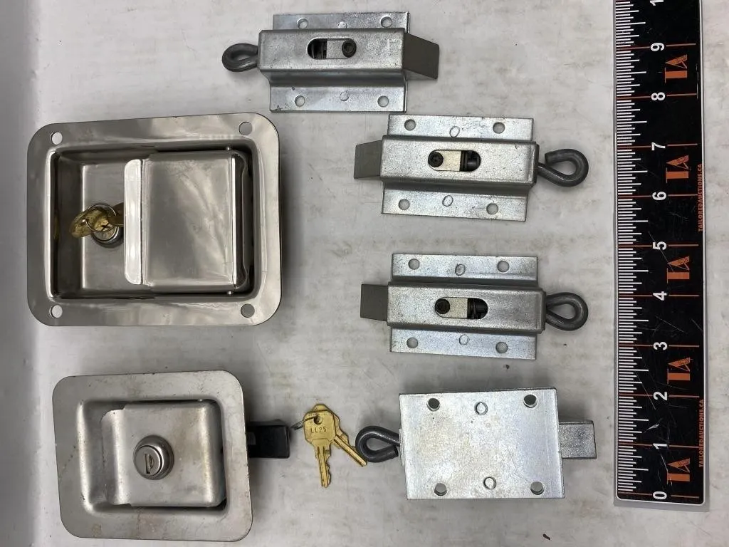 Toolbox Paddle Latches & Trailer Door Locks Lot