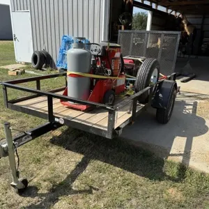 2014 Teske 10.5' x 5' Utility Trailer & Contents