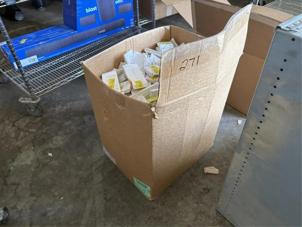 Large Box of Earbuds, Chargers etc
