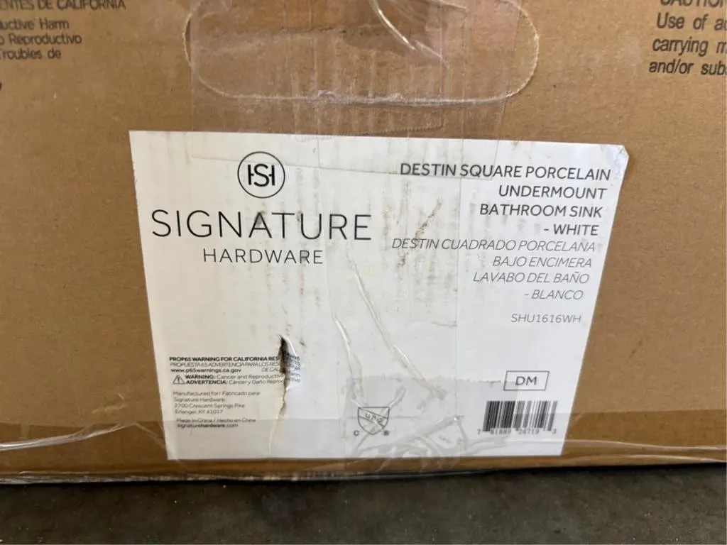 Signature Hardware Undermount Sink