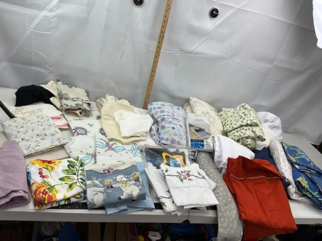 Mixed Lot Assorted Household Linens & Fabrics