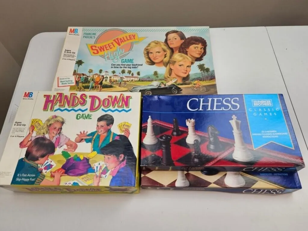 Vintage Board Game Assortment (4pc)