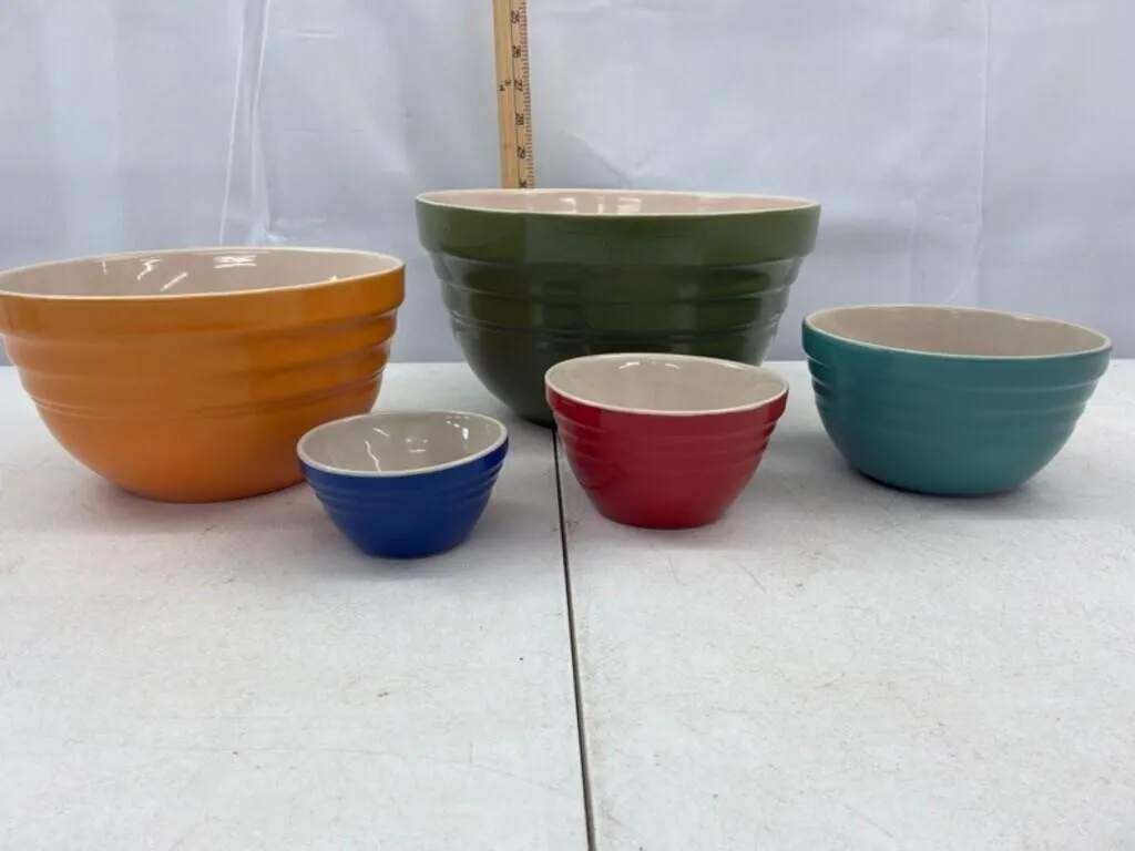 CHEFS Ceramic Mixing Bowls 5pc Set