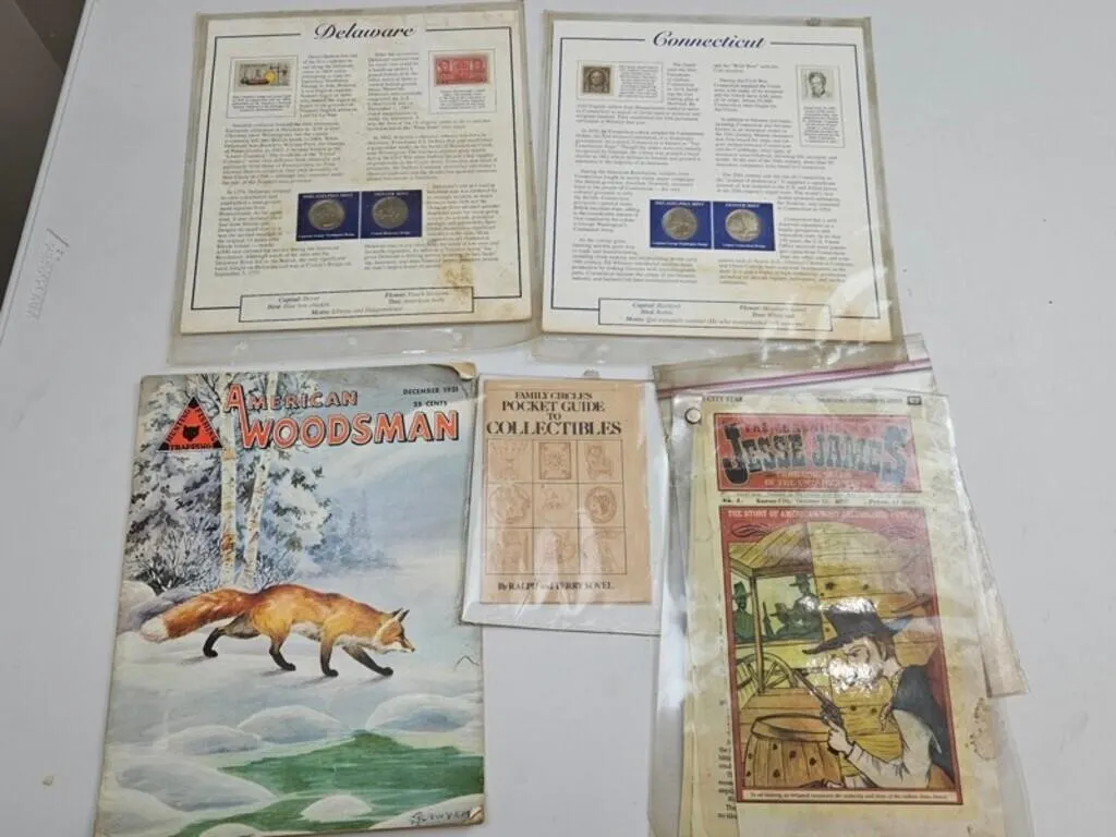 Vintage Americana Ephemera Mixed Lot (5pc)