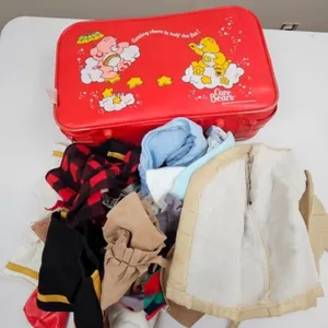 Vintage Care Bears Case w/ Baby Clothes