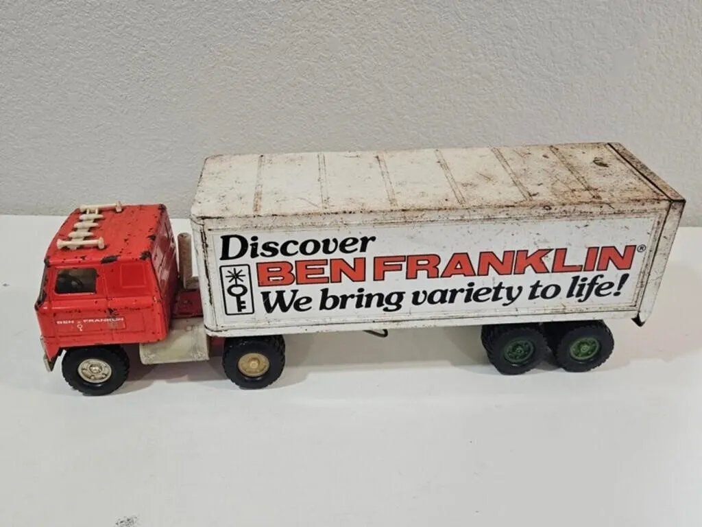 Vintage Ben Franklin Toy Truck - 23in