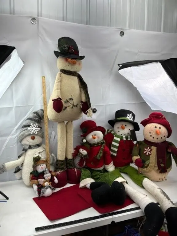 Christmas Snowman Decor Assortment 10pc