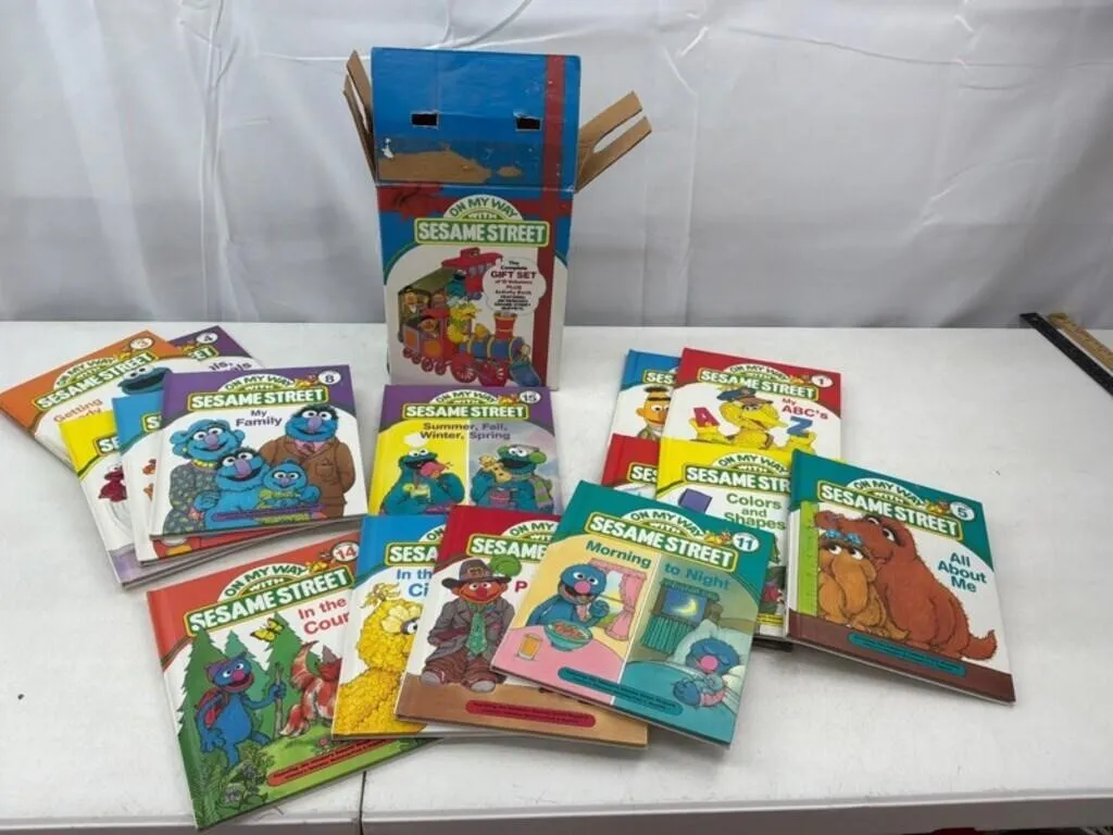 Vintage Sesame Street Book Set 15 Volumes