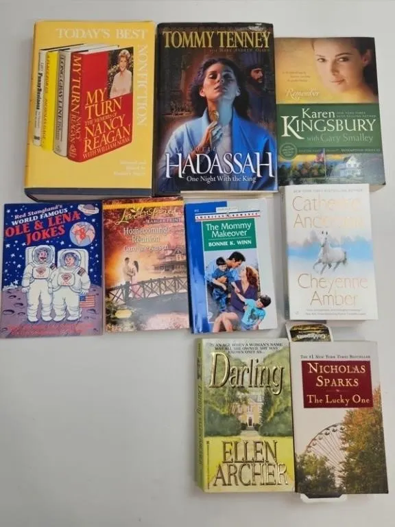 Mixed Romance & Fiction Books (Lot of 10)