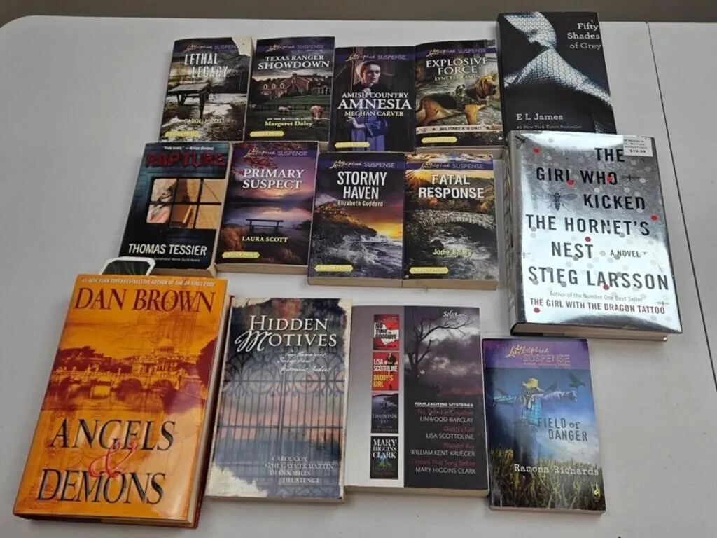 14pc Mystery & Suspense Books