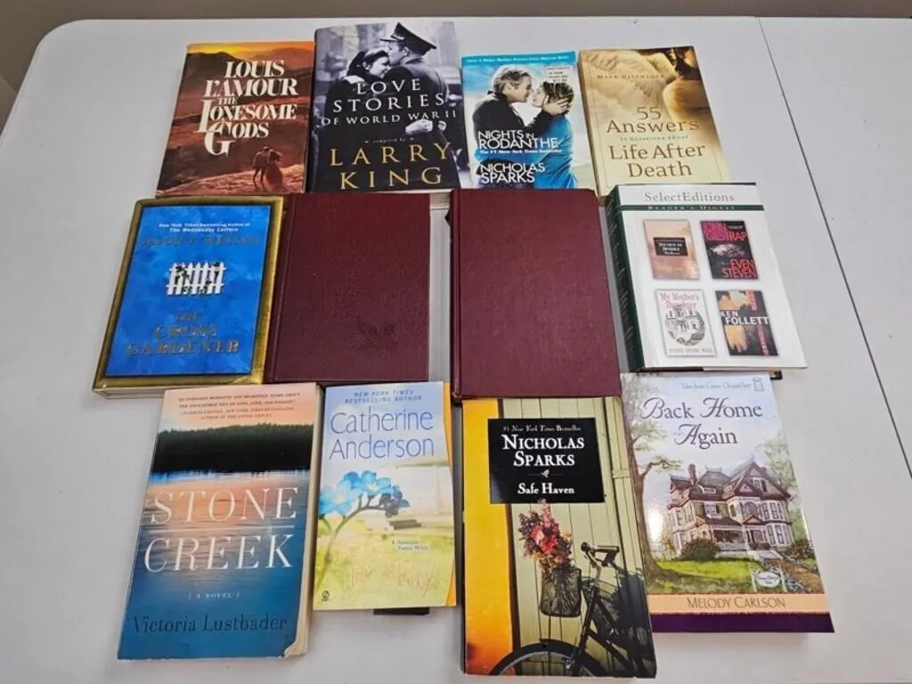 Mixed Book Collection - 12pc Fiction & Nonfiction