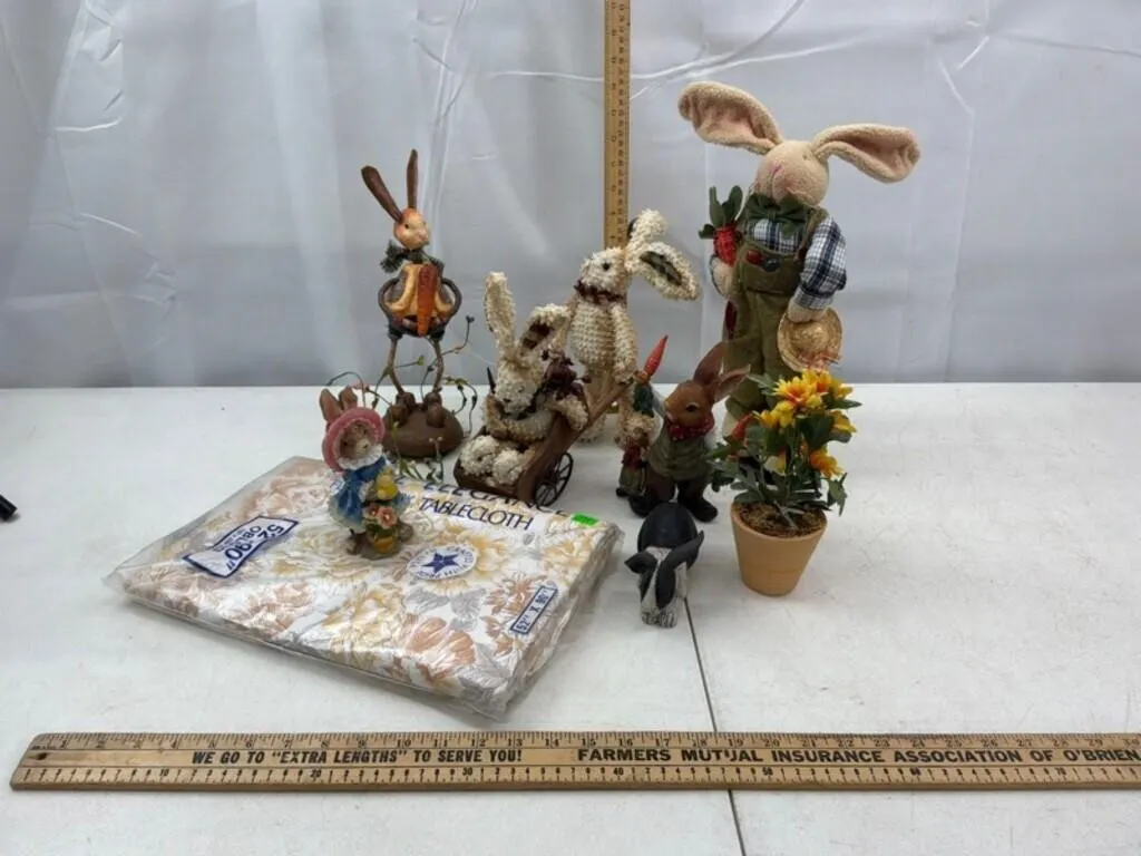 Mixed Easter Rabbit Decor Assortment (13pc)