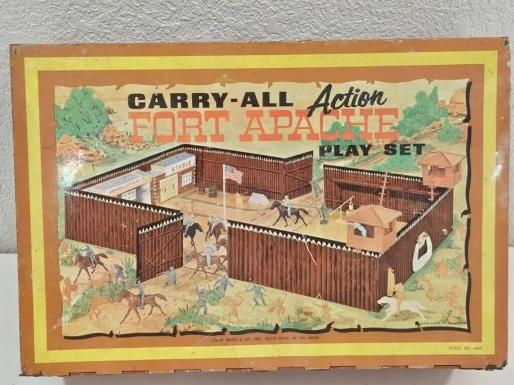 Vintage Marx Fort Apache Play Set Style 4685