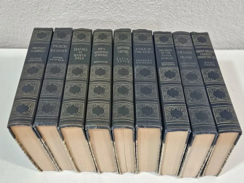 9pc Art Type Edition Classic Books