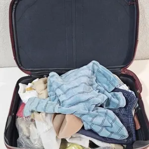 Mixed Miniature Clothing & Accessories in Suitcase