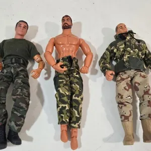 Military Action Figures - 3pc Camouflage Set