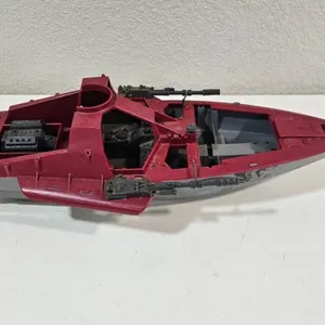 Large Red & Gray Sci-Fi Spaceship Toy
