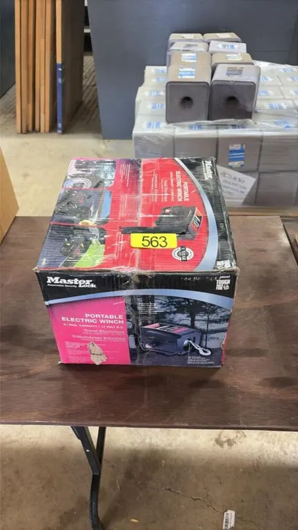 Portable electric winch