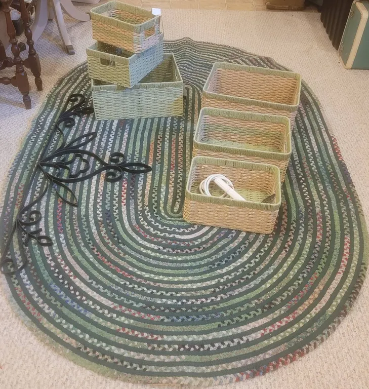 Capel Dresden Rug, Dwell Studio Baskets, Wall Décor