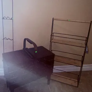 Wood and Metal Craft Storage Set with Expandable Organizer