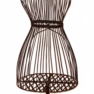 Black Metal Dress Form Mannequin Coat Rack