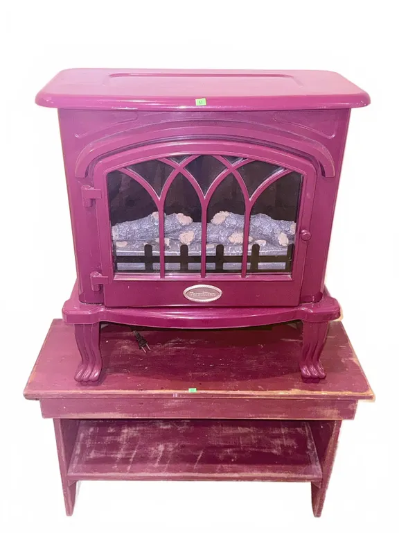 Vermillion Electric Fireplace Heater with Stand