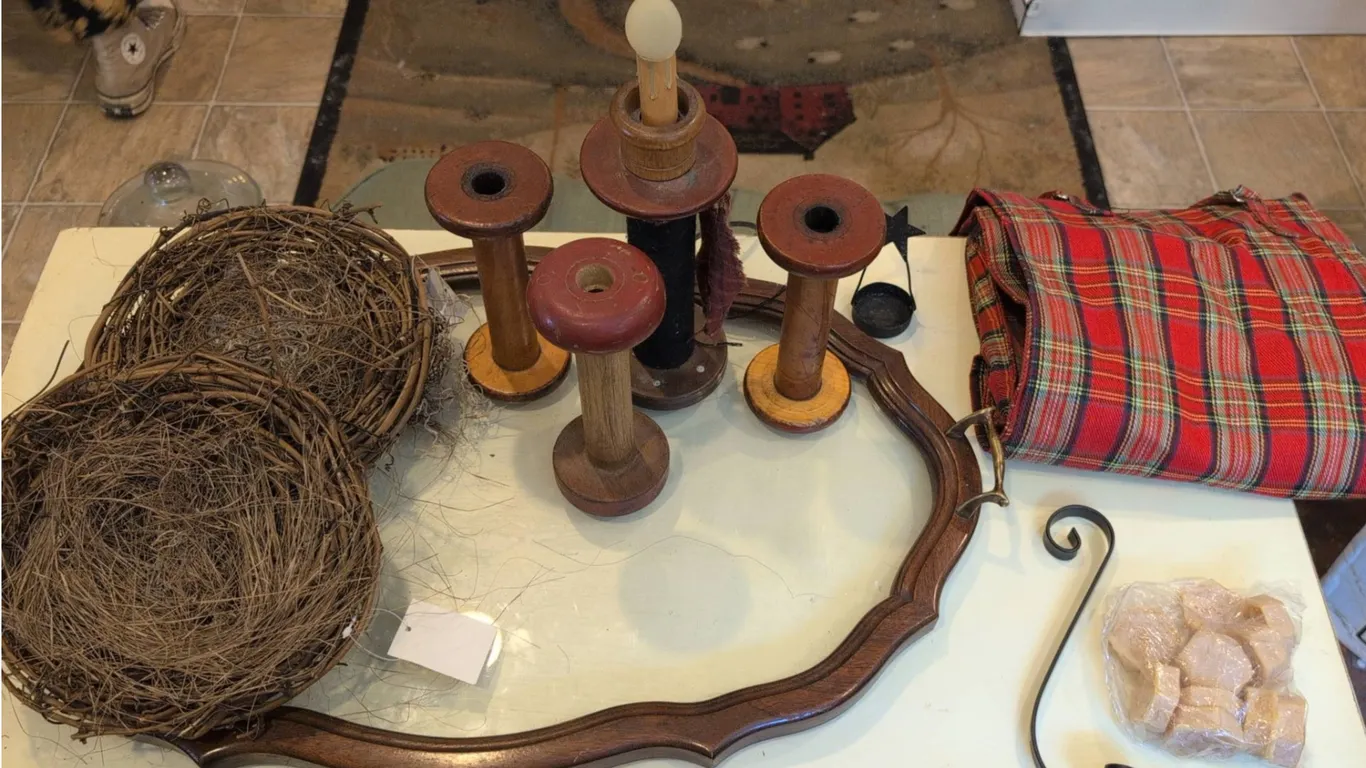 Wooden Spools, Wreaths, and Accessories