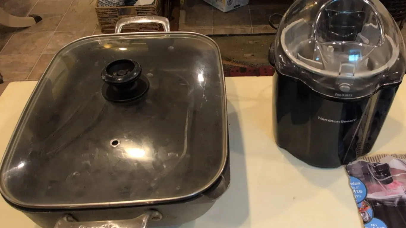 Breville Electric Skillet and Hamilton Beach Ice Cream Maker