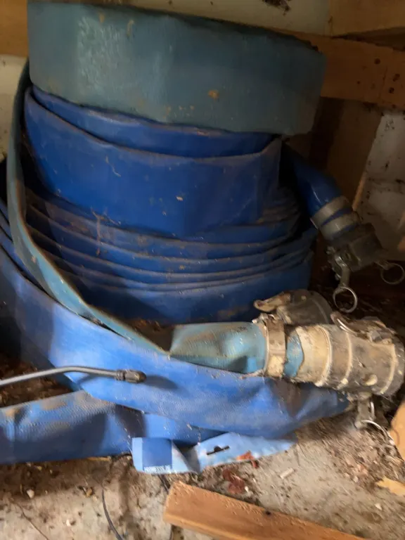 Hundreds of Feet Blue Water Hose with Couplers
