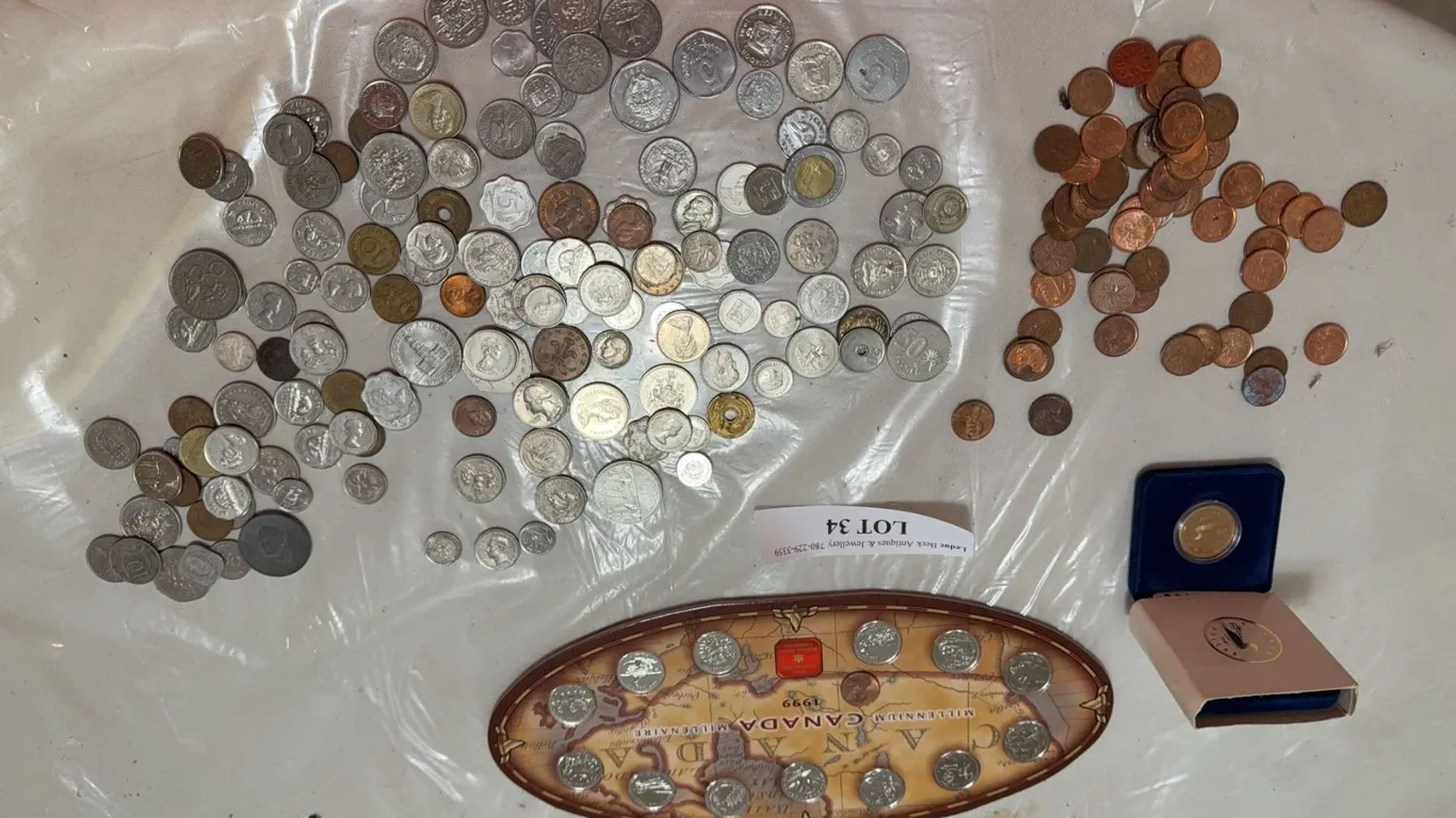 World Coin Lot With 1999 Canada Millennium Set