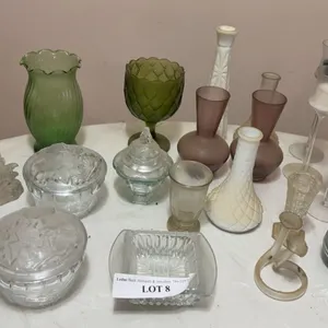 Decorative Glassware and Vases Lot