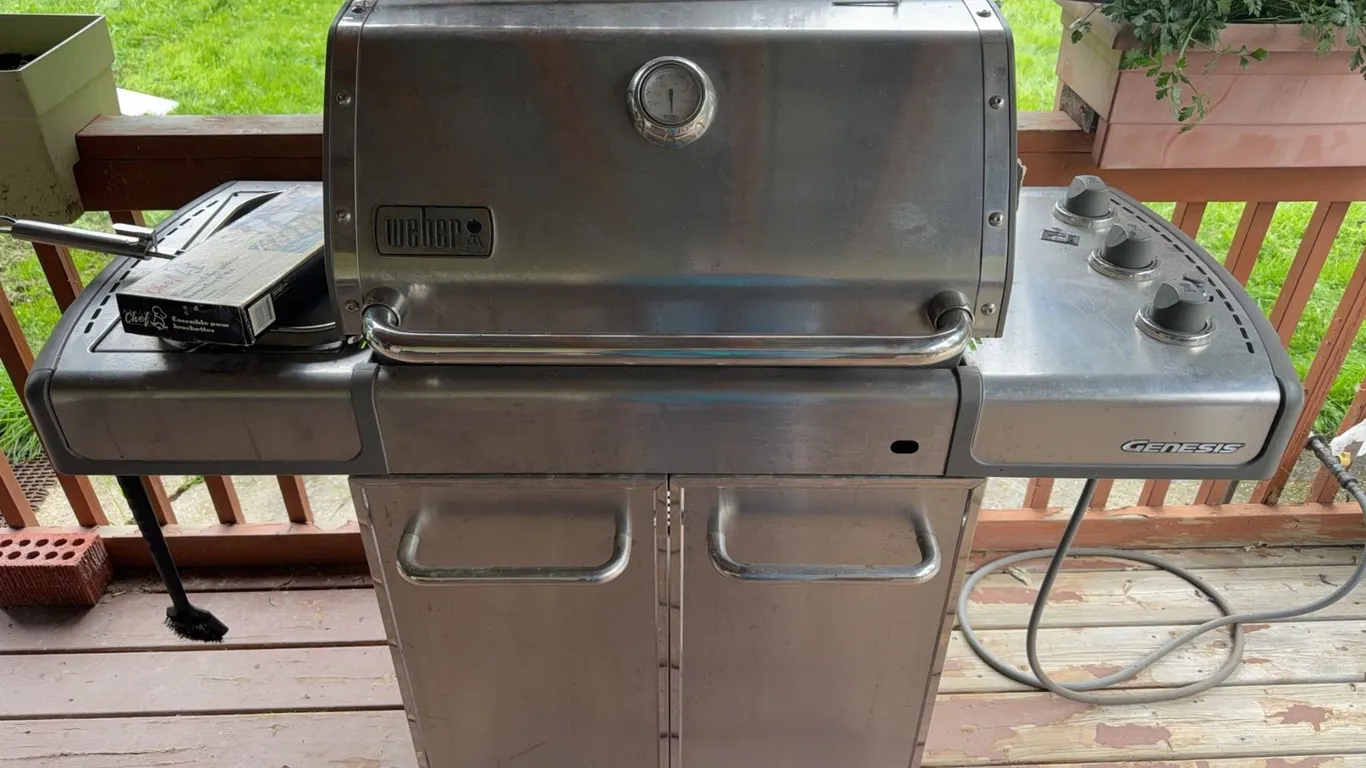 Weber Genesis Stainless Steel Gas Grill With Accessories