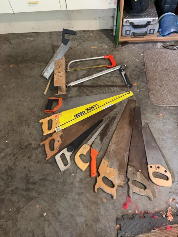 Hand Saws Including Stanley Thrifty
