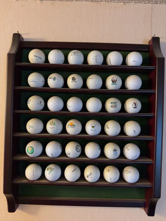 Golf Ball Display With Assorted Branded Golf Balls