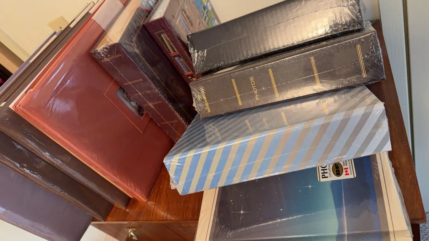 Unused Photo Albums in Shrink Wrap