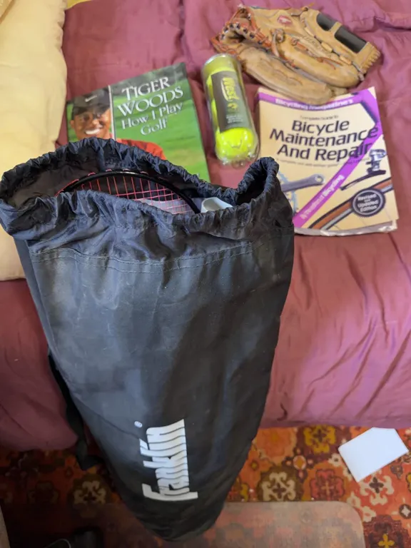 Sports Equipment and Books Lot