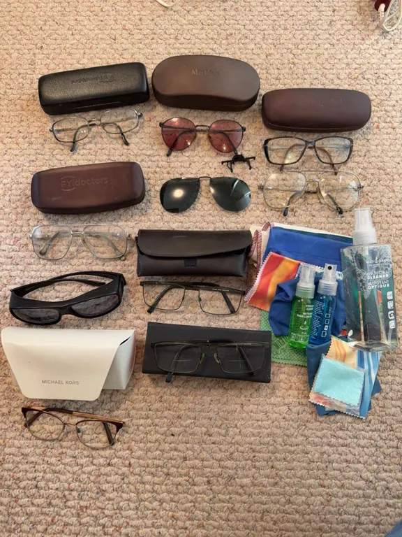 Eyeglasses, Sunglasses, and Cases Lot