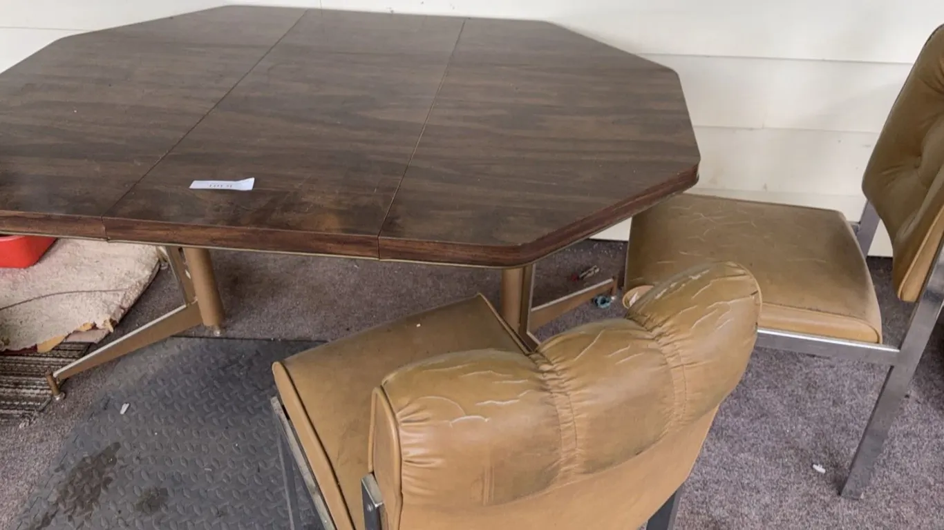 Mid-Century Dining Table With Six Chairs