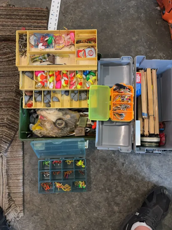 Extensive Ice Fishing Tackle and Accessory Lot