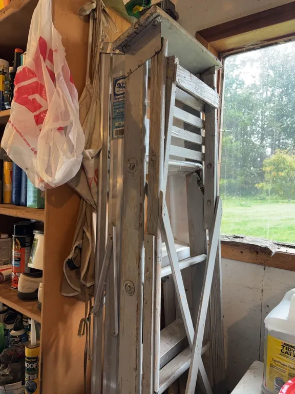 Reynolds Aluminum and Vintage Wooden 26 Foot Ladders