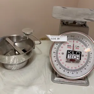 Kilotech Scale and Stainless Steel Food Mill