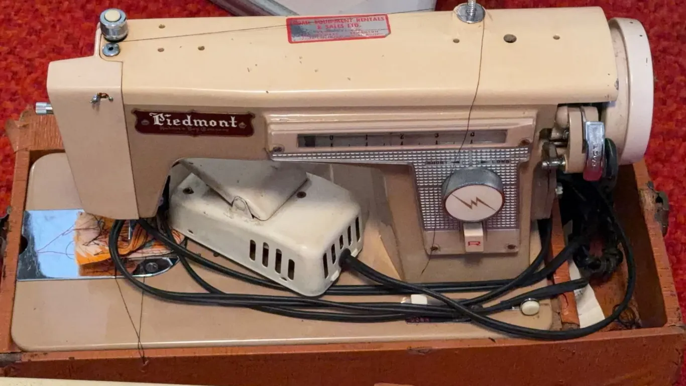 Piedmont Sewing Machine with Case