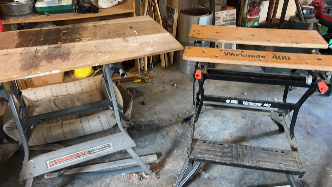 Two Black & Decker Workmate Workbenches