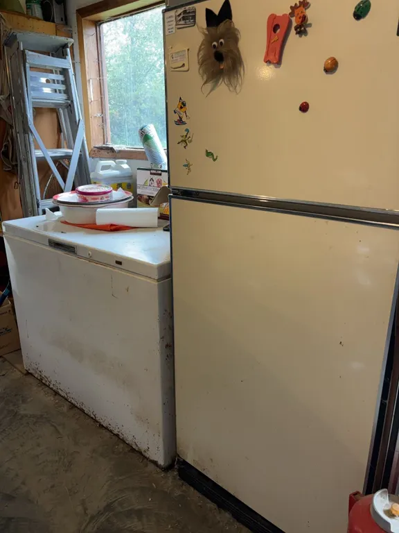 General Electric Medallion 850 Refrigerator and Coronado 150 Chest Freezer