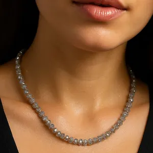 Natural Diamond (15ct), Lab Diamond (0.65ct) Necklace 15-16" Appraised value $455