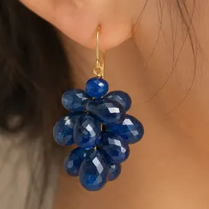 10k(7.14g),  Blue Sapphire (34ct) Earring Retail value $1400