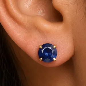 14k Sapphire (3.2ct) Earring Retail value $800