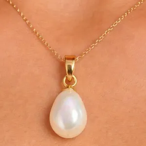 14k Gold Peg & Gold Plated Bail : Freshwater Pearl Pendant Retail value $200