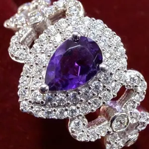 Silver(3.5g), Amethyst (0.3ct) Ring Retail value $300