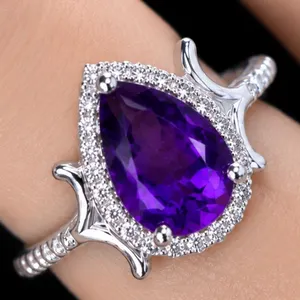 Silver(2.84g), Amethyst (1.25ct) Ring Retail value $200